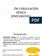 EXPRESIÓN Y REGULACIÓN GÉNICA (Procariotas) Estudiar