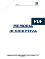 Memoria Descriptiva - Pistas y Veredas Sayan