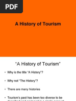 History of Tourism