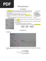 Thermodynamics: Some Definitions