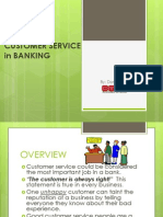 Customer Service in Banking: By: Doris Reins