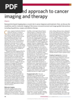 A Targeted Approac A Targeted Approach To Cancer Imaging and Therapyh To Cancer Imaging and Therapy