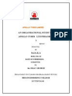 An Organisational Study in Apollo Tyres LTD Perambra