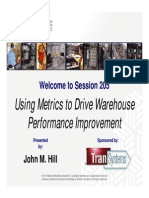 Using Metrics To Drive Warehouse Performance Improvement