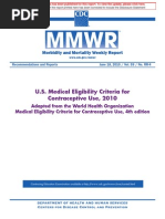 U.S. Medical Eligibility Criteria For Contraceptive Use, 2010