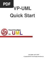 Vp-Uml Quick Start: Last Update: Jan 01, 2014