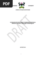 The Research Proposal & Thesis Format (Draft) - Dec 2010