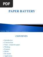 Paper Battery