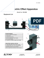 Photoelectric Effect Apparatus: Equipment List