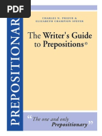 The Writer's Guide To Prepositions