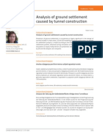 Analysis of Ground Settlement Due To Tunnel Construction