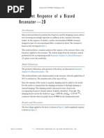 Models - Mems.biased Resonator 2d Transient