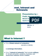 Internet Intranet Hgghextranet