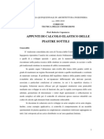 Tecnica Delle Costruzioni PIASTRE