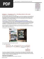 Arduino + Raspberry Pi + Sending Data To The Web
