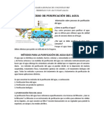 El Proceso de Purificación Del Agua