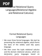 Formal Relational Query