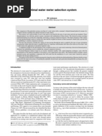 Optimal Water Meter Selection System