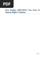 Awami Regime (2009-2013) : Five Years of Human Rights Violation