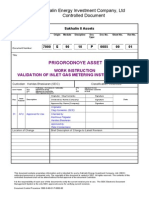 Validation of Inlet Gas Metering Instrumentation