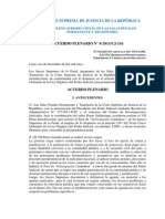 Acuerdo Plenario #8-2011-CJ-116 Beneficios Penitenciarios, Terrorismo y Criminalidad Organizada