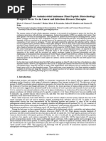 Isolation of A New Antimicrobial/Antitumor Plant Peptide: Biotechnology Prospects For Its Use in Cancer and Infectious Diseases Therapies