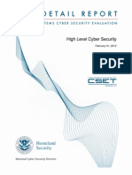 High Level Cyber Security Assessment - Detailed Report