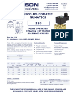 Data Sheet No. 23.07 - 220 Solenoid Valve