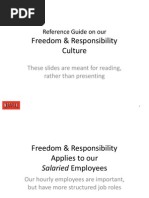 Freedom & Responsibility Culture: Reference Guide On Our