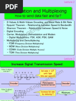 Modulation and Multiplexing: How To Send Data Fast and Far?