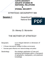 Strategic Geography 584: Session 1