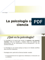 La Psicología Como Ciencia