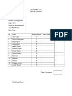 Borang Markah Kajian Geografi Tempatan