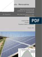 Optimización de La Sección de Cable en Instalaciones Fotovoltaicas