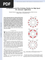 An Hybrid-Excited Flux-Switching Machine For High Speed DC-Alternator Applications