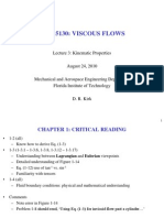 Mae 5130: Viscous Flows: Lecture 3: Kinematic Properties