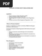 Pressure Systems Safety Regulations 2000