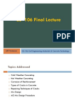 CE-106, Mix Design, Types of Cracks and Transportation of Concrete