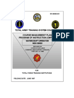 Total Army Training System Courseware Course Management Plan/ Program of Instruction (Cmp/Poi)