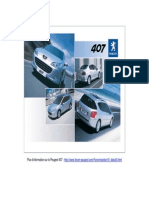 Carnet de Bord Peugeot 407