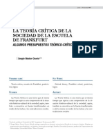 La Teoria Critica de La Sociedad de La Escuela de Frankfurt PDF