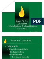 Base Oil Manufacture & Classification