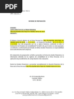 Informe de Preparación