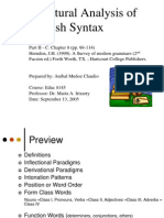 Structural Analysis of English Syntax