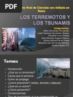 Los Terremotos y Los Tsunamis