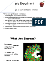 Apple Experiment: Come Down and Get An Apple and A Slice of Lemon. When You Get Back To Your Seat