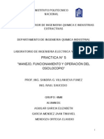 Practica #5 Manejo, Funcionamiento y Operacion Del Osciloscopio