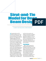 Strut and Tie Model For Deep Beam Design (To ACI Building Code)