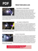 Welding Course Information