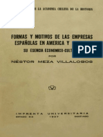 Formas y Motivos de Las Empresas Españolas en America y Oceanía. Su Esencia Económico-Cultural. 1937